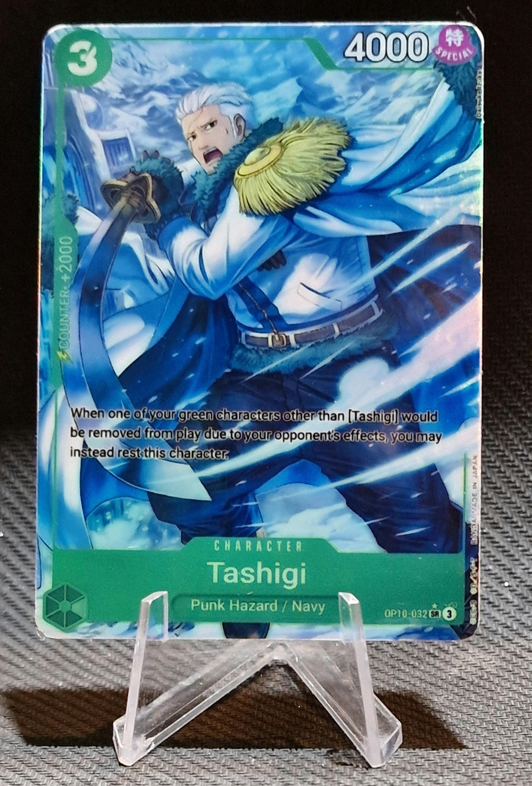 One Piece Proxy Card Holo - Tashigi OP10-032 Character Green
