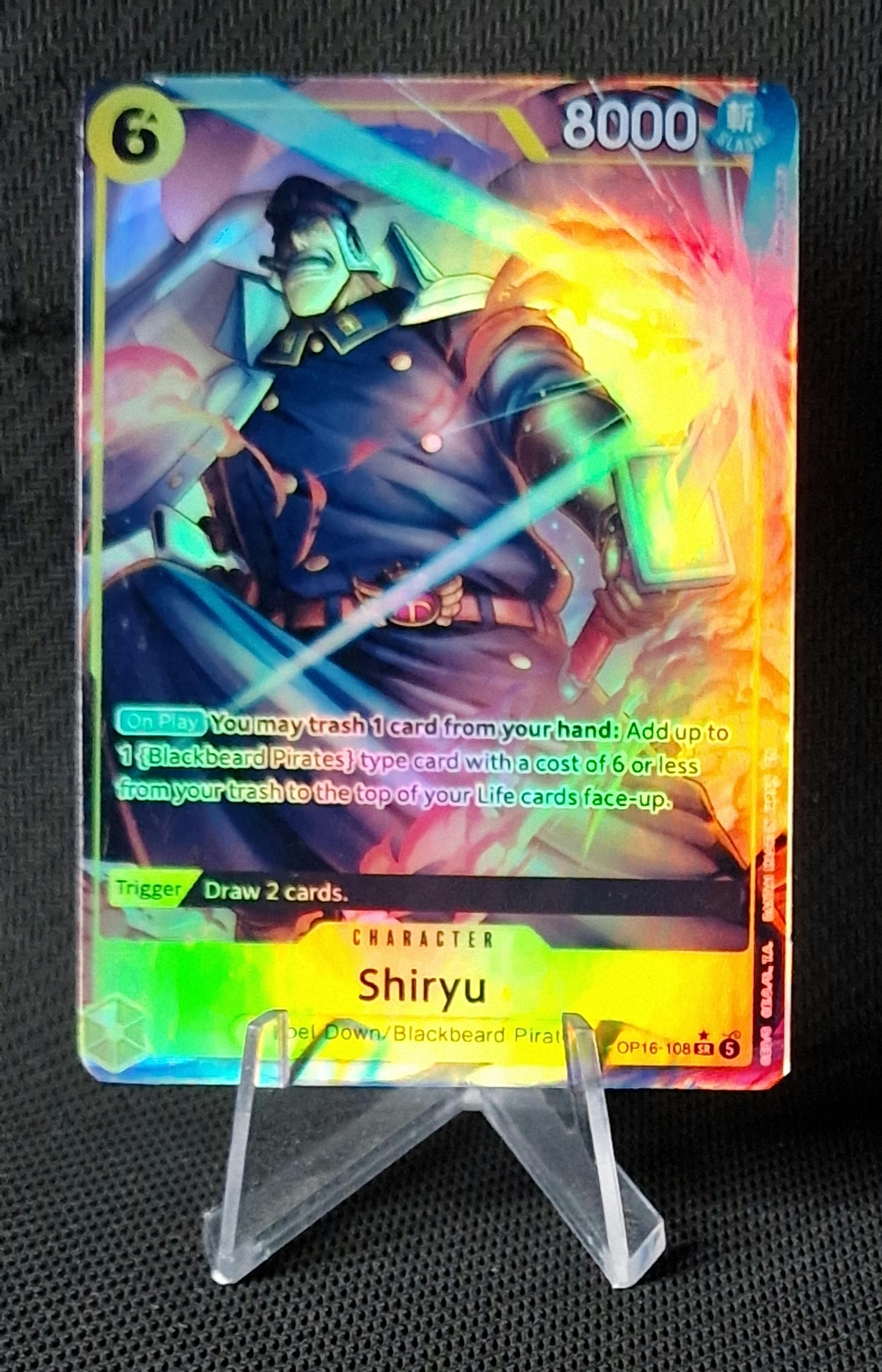 One Piece Proxy Card Holo - Shiryu OP16-108 Alt Character - Etsy