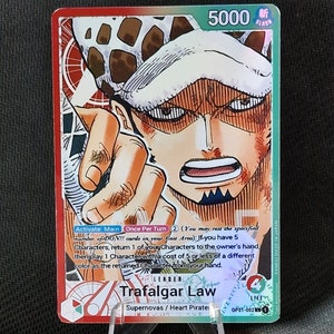 Carte proxy One Piece Holo - Trafalgar Law Leader OP01-002 Alt art