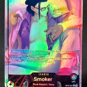 Carte proxy One Piece Holo - Smoker Leader OP10-001 Alt Art