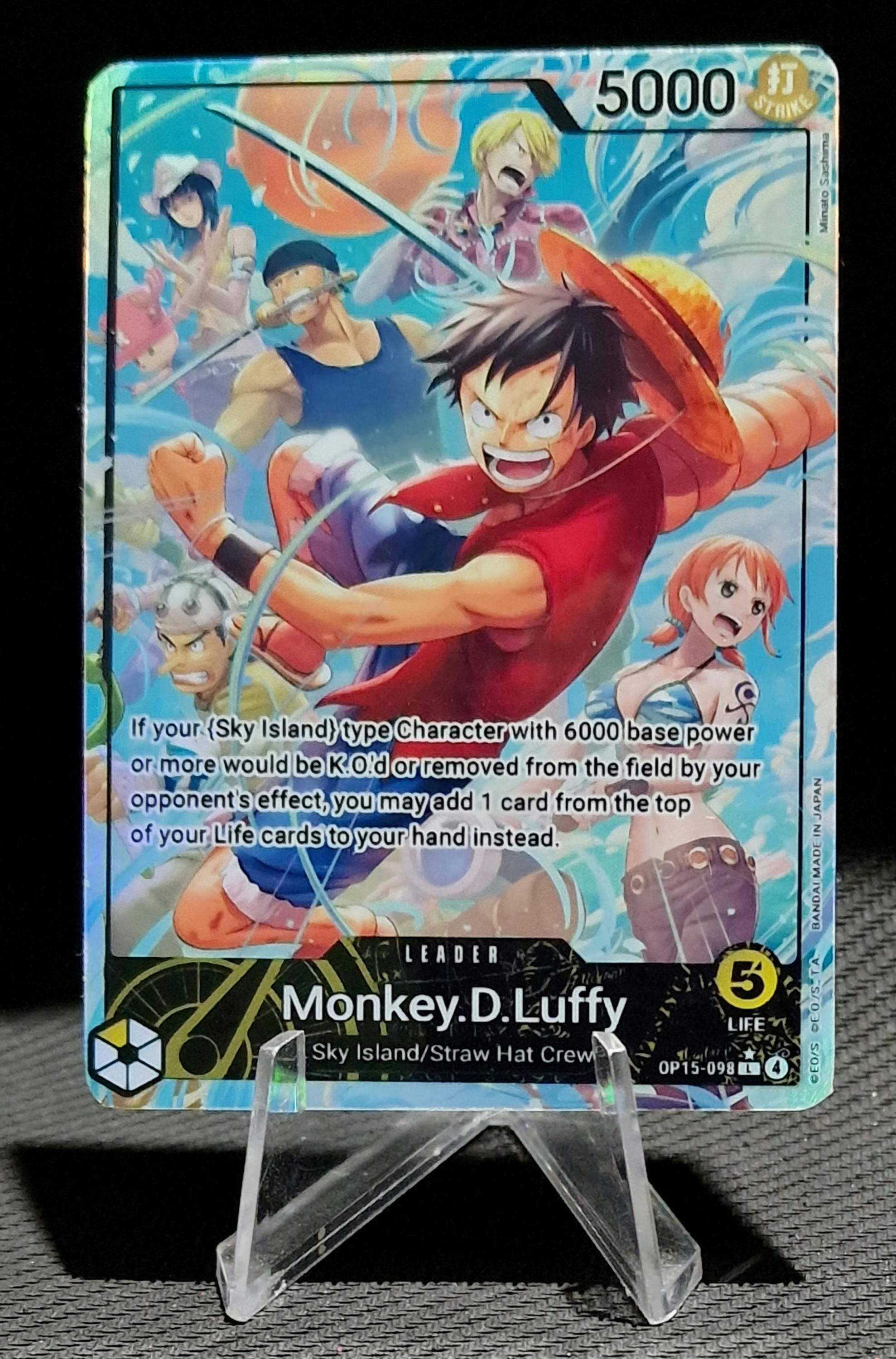 One Piece Proxy Card Holo - Monkey.d.luffy Leader OP15-098 Alt Art