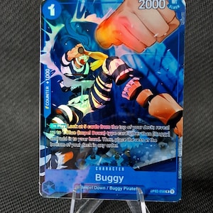 One Piece-Ersatzkarte Holo – Charakter Buggy OP02-058