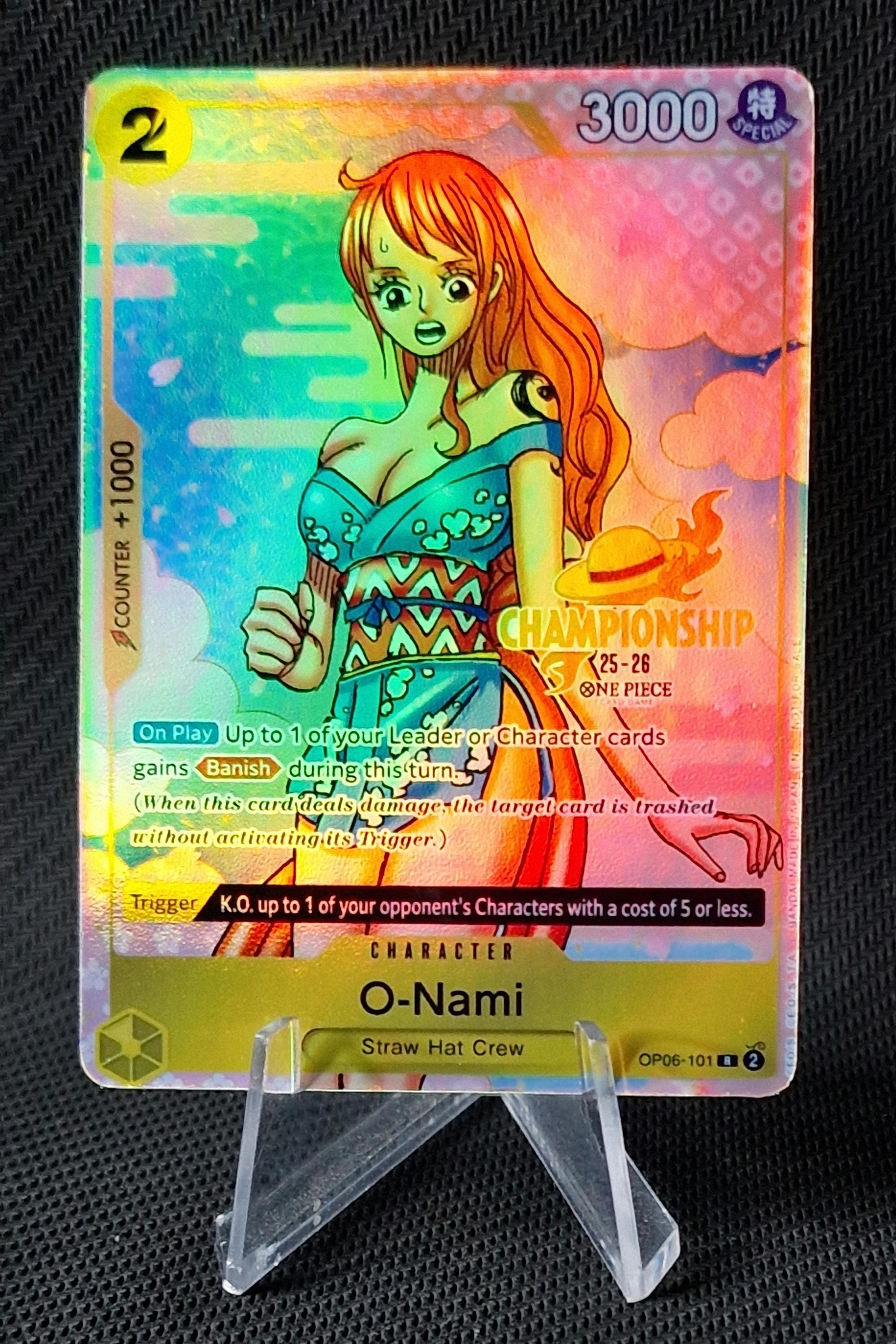 One Piece Proxy Card Holo - O-nami OP06-101 Character Championship