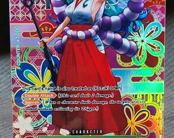 Carta proxy One Piece Holo - Yamato OP01-121 Personagem especial OP05