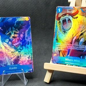 One Piece-Ersatzkarte Holo – Kaido Who’s Who – OP04 Charakter Blau