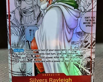 One piece character manga art custom card proxy Silvers Rayleigh OP 08