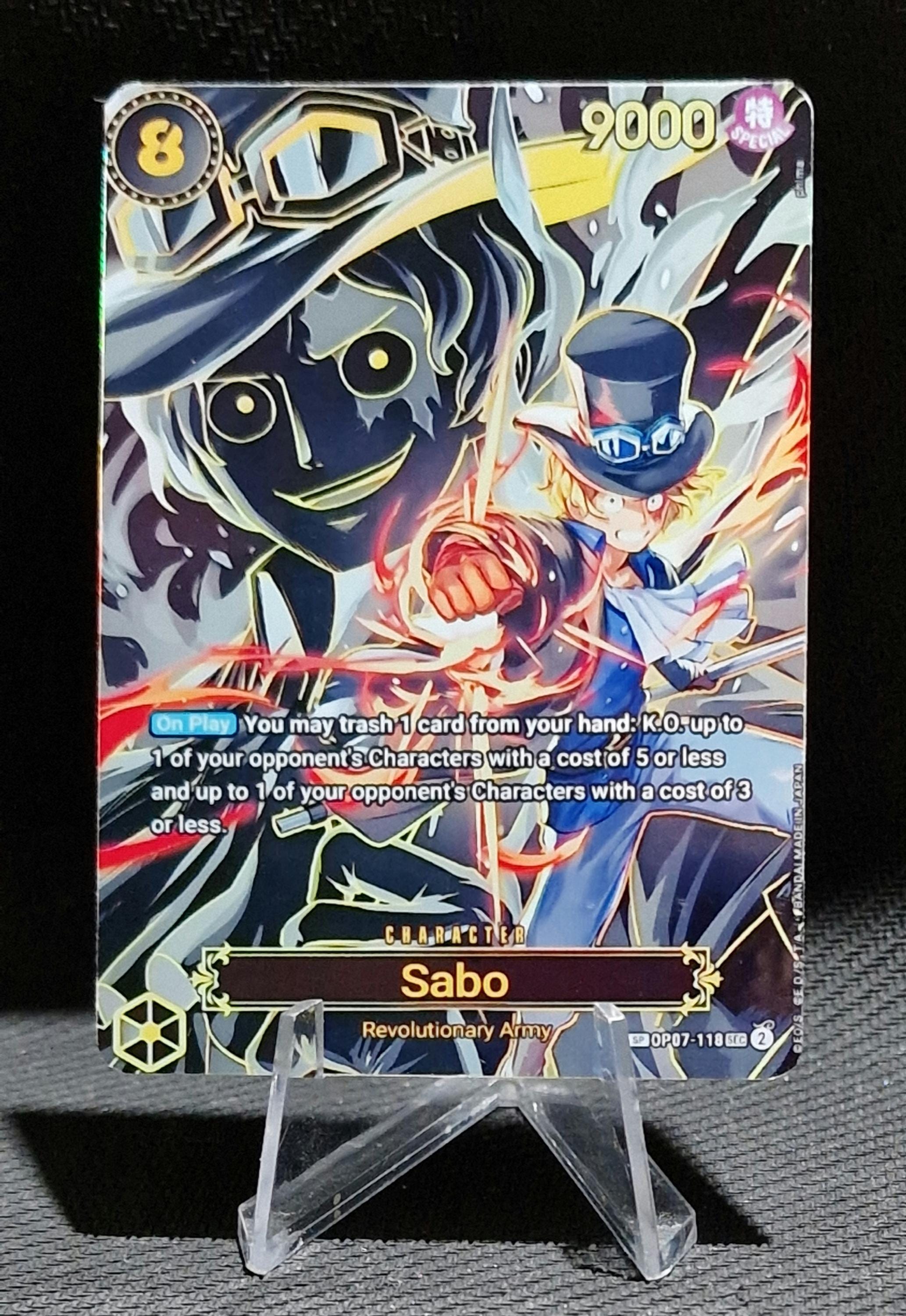 ONE PIECE サボ ホロカード One Piece Proxy Card Holo - Sabo OP07-118 Special Art OP13 - Etsy
