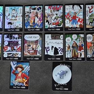 One Piece proxy card Holo - DON!! set - Custom card - Handmade
