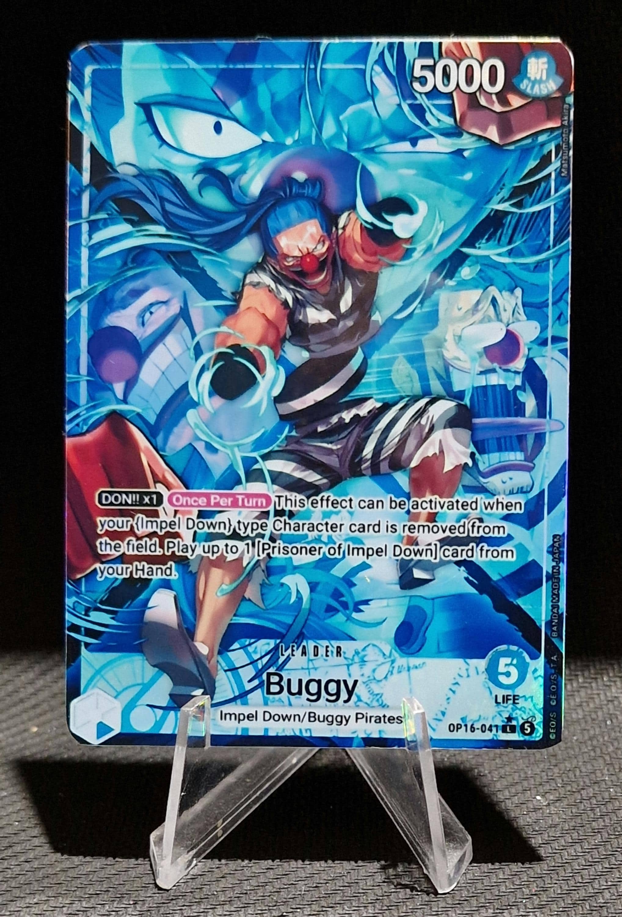 One Piece Proxy Card Holo - Buggy Leader OP16-041 Alt Art - Etsy