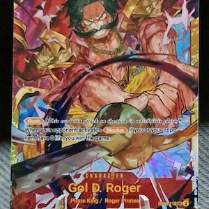 Carte proxy One Piece Holo - Gol D. Roger OP09-118 Personnage SEC version ENG