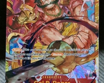 Tarjeta proxy de One Piece Holo - Gol D. Roger OP09-118 Personaje SEC Versión ENG