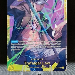 Carte proxy One Piece Holo - Trafalgar Law OP10-119 Personnage jaune