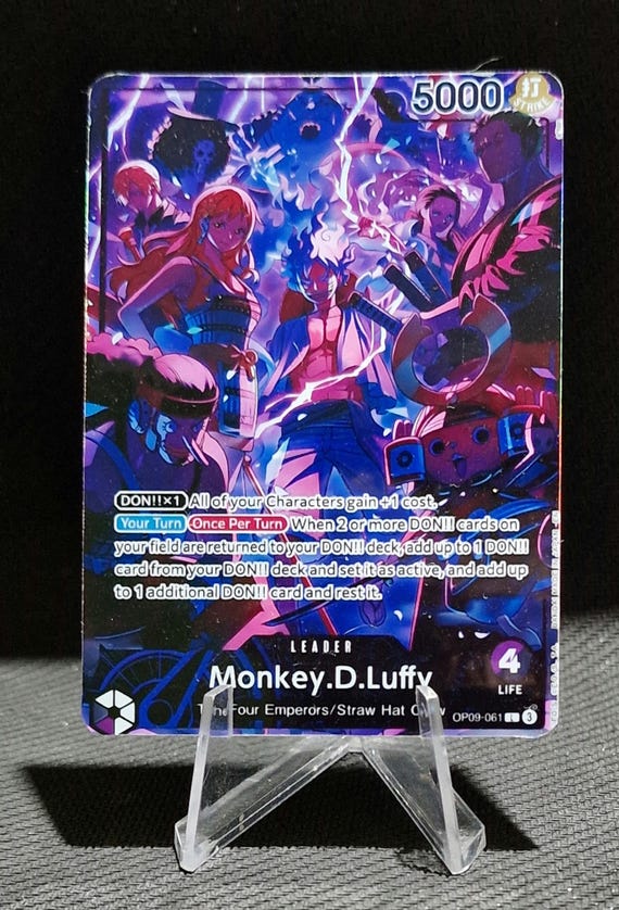 One Piece Proxy Card Holo - Monkey D. Luffy Leader OP09-061 4