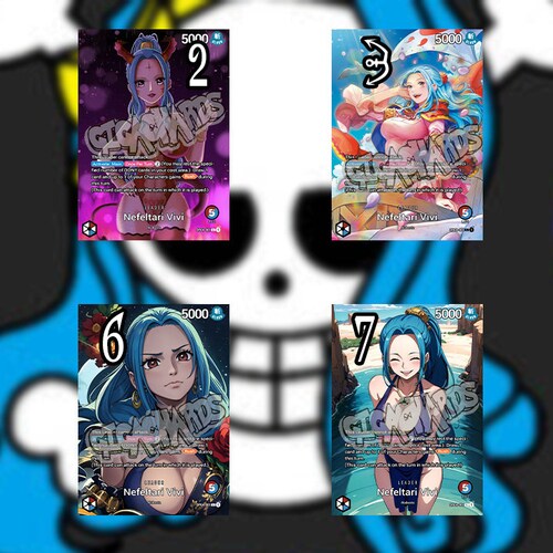 One Piece Leader 04 Custom Card Trading Game Vivi Queen Rebecca