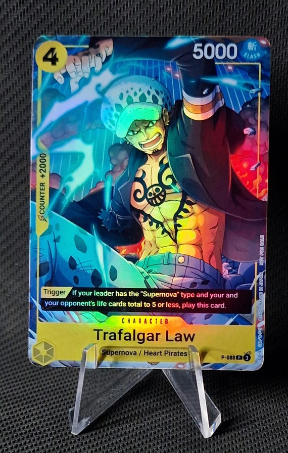 One Piece Proxy Card Holo - Trafalgar Law P-088 Promo V Jump 1