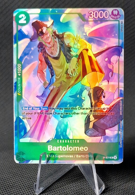 One Piece Proxy Card Holo - Bartolomeo P-029 Character Promo ENG