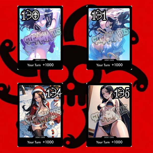 One Piece DON!! - Custom card - Handmade - Boa Hancock set 3