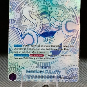 Carte proxy One Piece Holo - Monkey.D.Luffy OP05-119 Personnage spécial OP11