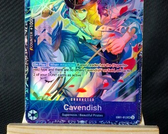 One Piece Proxy Card Holo - Cavendish EB01-012 Championship Promo