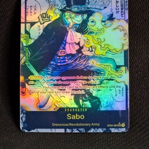 One piece character manga art custom card proxy Sabo OP 04