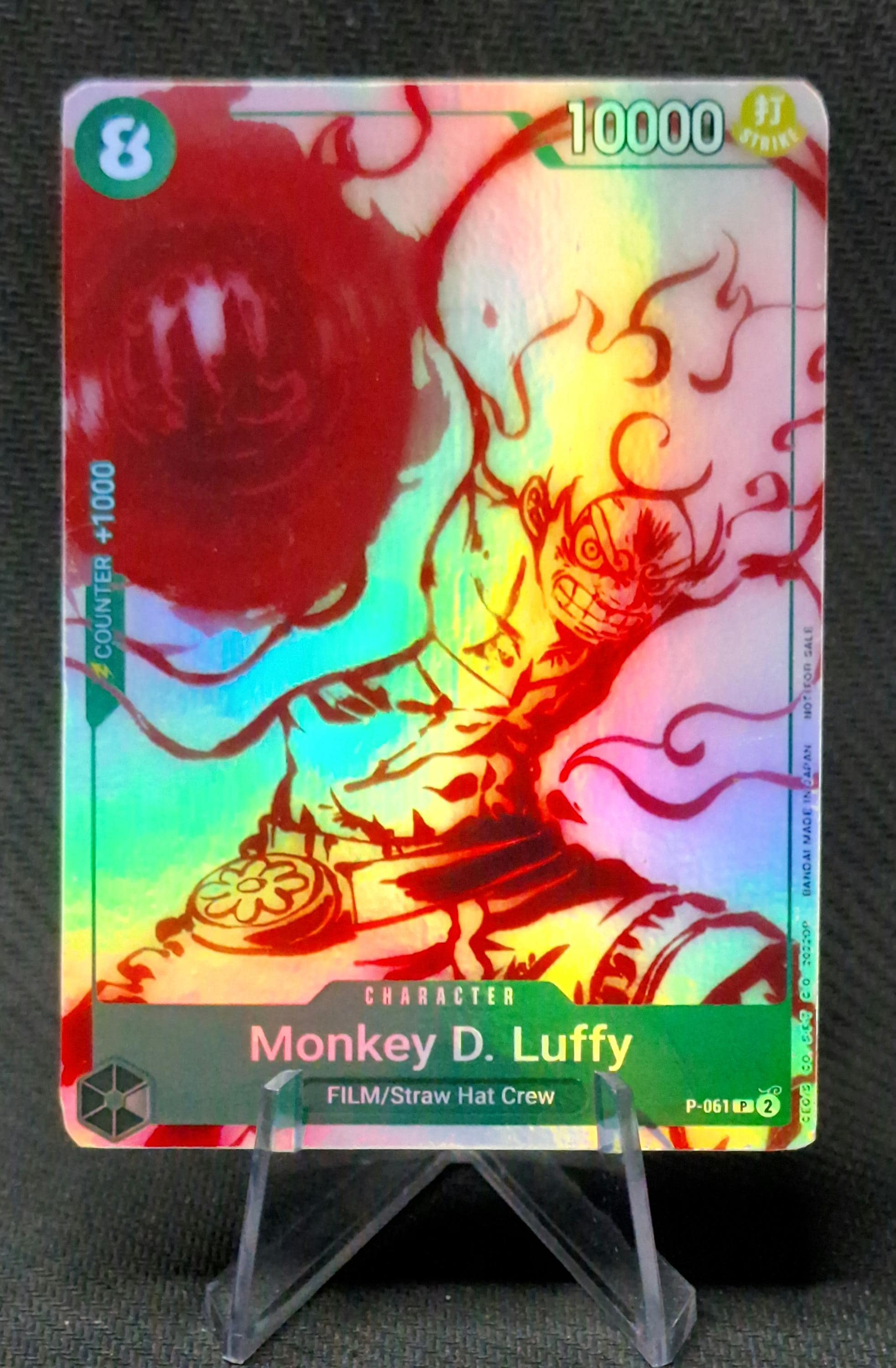 One Piece Proxy Card Holo - Monkey.d.luffy P-061 Character Encore