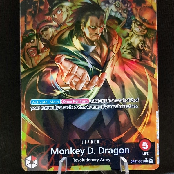 Monkey D Dragon Card Etsy