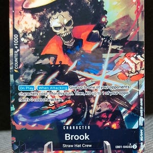 Carte proxy One Piece Holo - Personnage Brook EB01-046