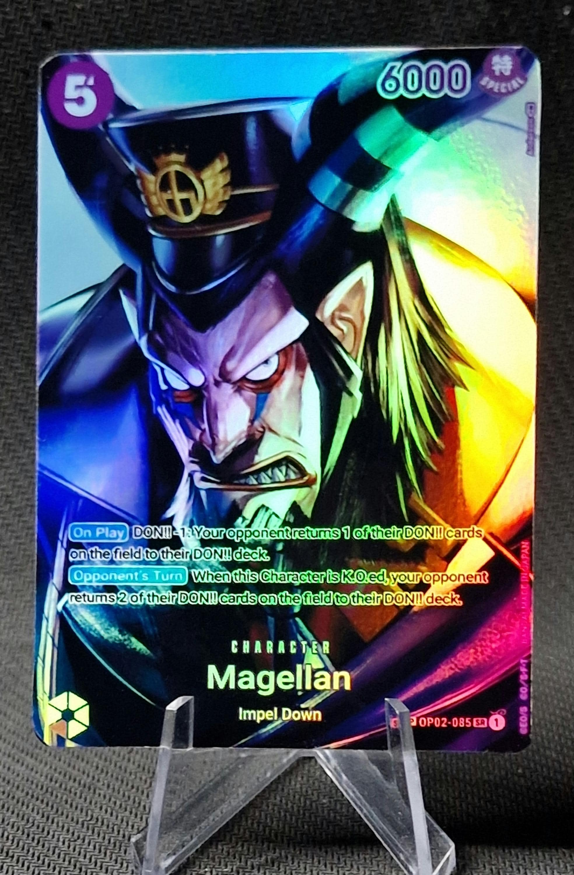 one piece card game magellan OP02-071 Magellan Leader Card – Don Games main image 0