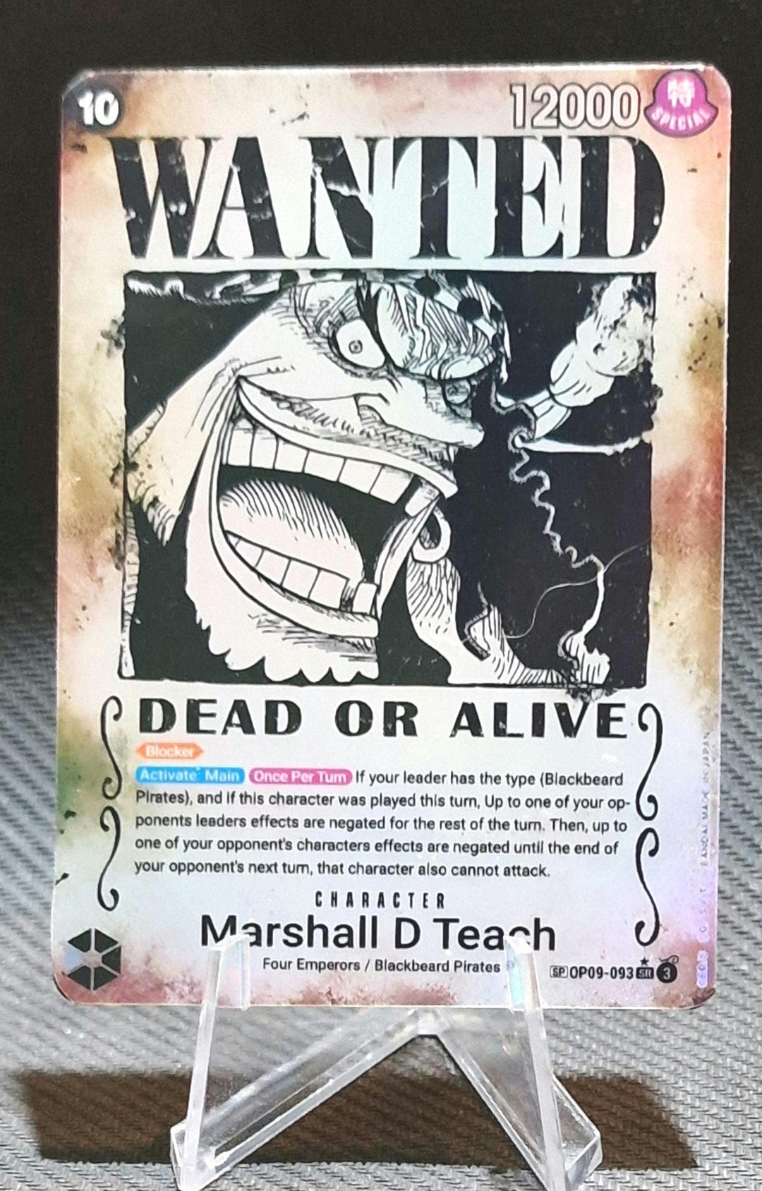 One Piece Proxy Card Holo - Marshall D Teach OP09-093 Character