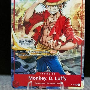 One Piece proxy card Holo - Monkey D Luffy P-001 One Piece Championship 2022 Promo ENG vers