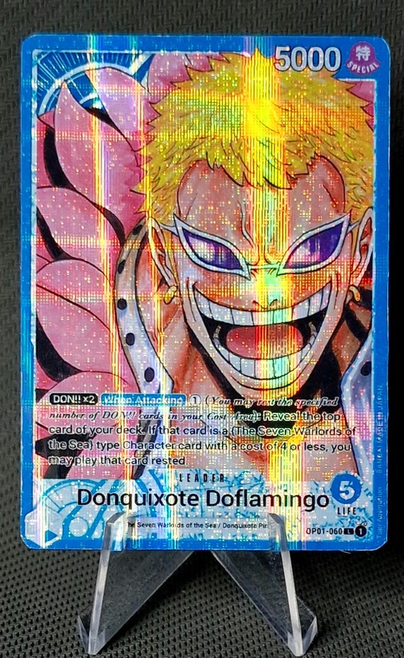 One Piece Proxy Card Holo - Donquixote Doflamingo Leader OP01-060 Alt Art - Etsy One Piece Proxy Card Holo - Donquixote Doflamingo Leader OP01-060 Alt Art - Etsy