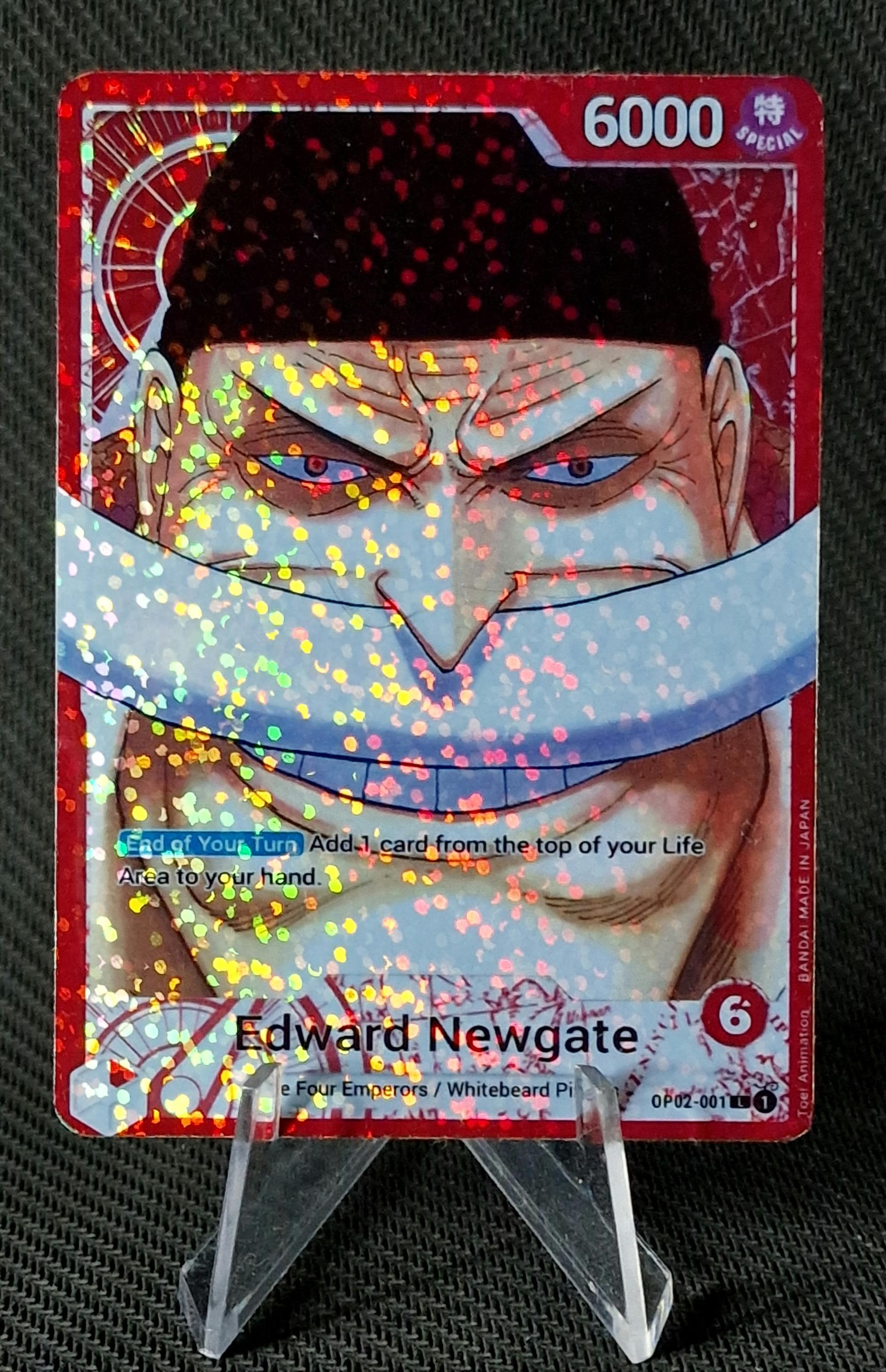 One Piece Proxy Card Holo - Edward Newgate OP02-001 Alt Art - Etsy