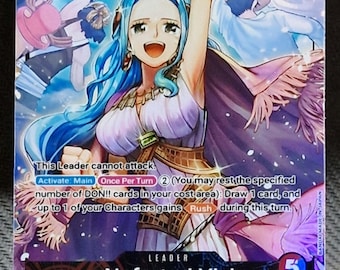 One Piece Proxy Card Holo - Nefertari Vivi Leader OP04-001