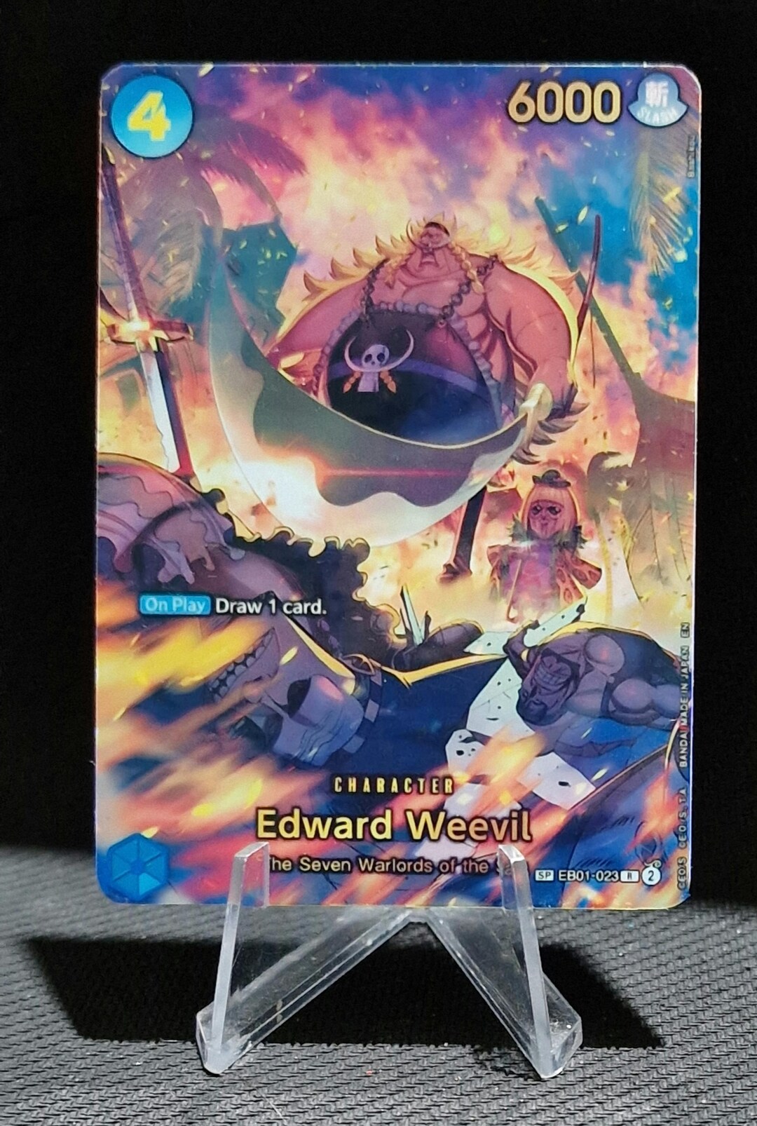 One Piece Proxy Card Holo - Edward Weevil EB01-023 Special