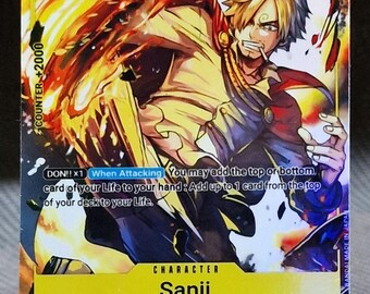 One Piece Proxy Card Holo - Sanji OP03-102 Character Standard