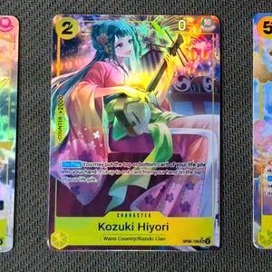 One Piece Proxy-Karte Holo – Onami Kozuki Hiyori Kozuki Momonosuke – OP06 Charakter Gelb