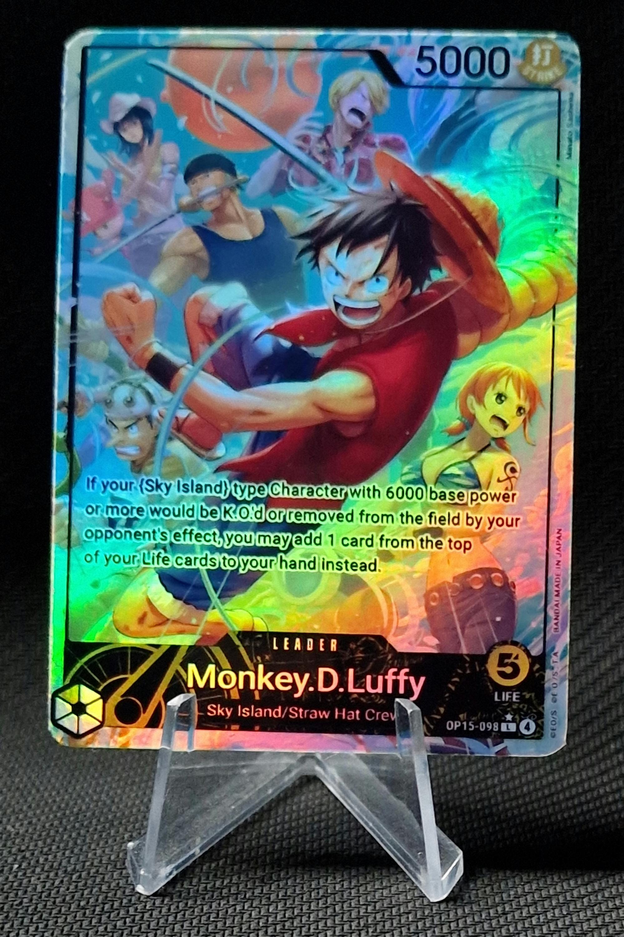 One Piece Proxy Card Holo - Monkey.d.luffy Leader OP15-098 Alt Art
