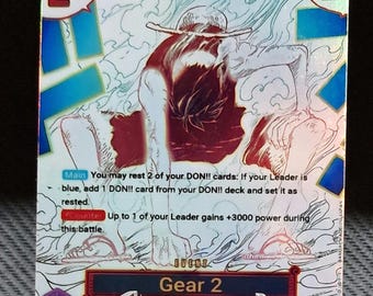 One Piece Proxy Card Holo - Gear 2 OP11-080 Event - Etsy