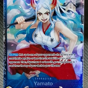 One Piece-Proxy-Karte Holo – Yamato OP04-112 Charakter Bester 8-Preis für Flaggschiff-Schlacht im Juli 2024, englische Version