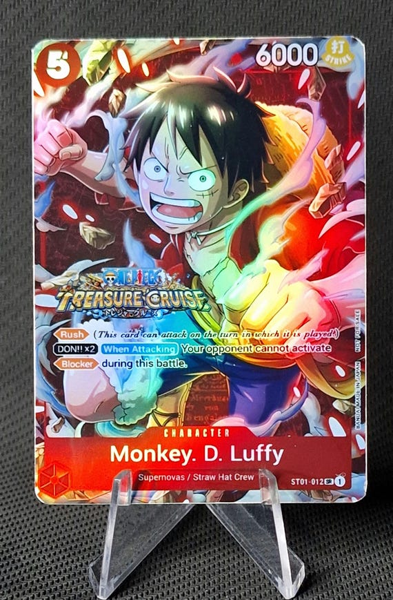 One Piece Proxy Card Holo Monkey. D. Luffy ST01-012 Standard