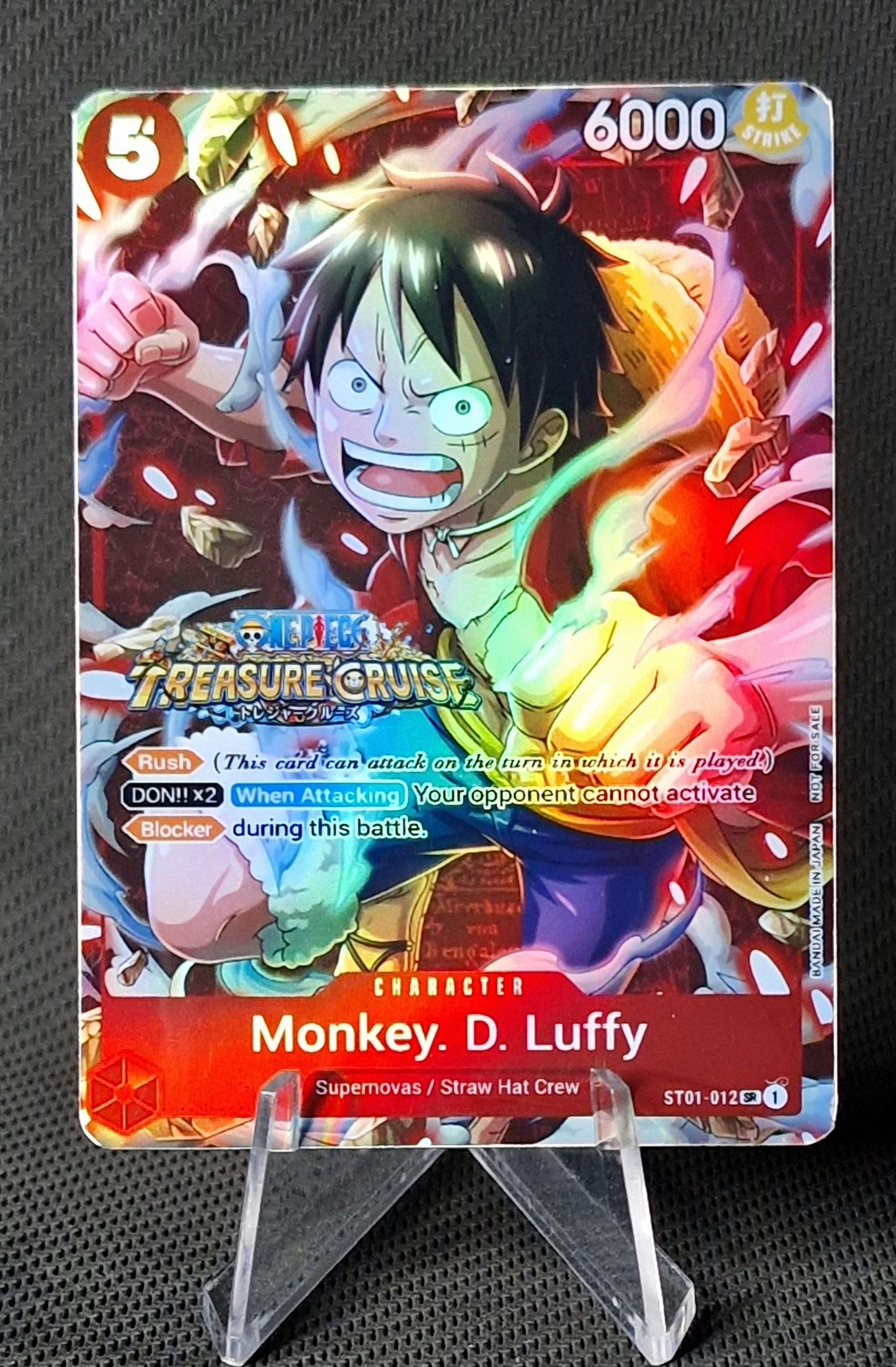 One Piece Proxy Card Holo Monkey. D. Luffy ST01-012 Standard