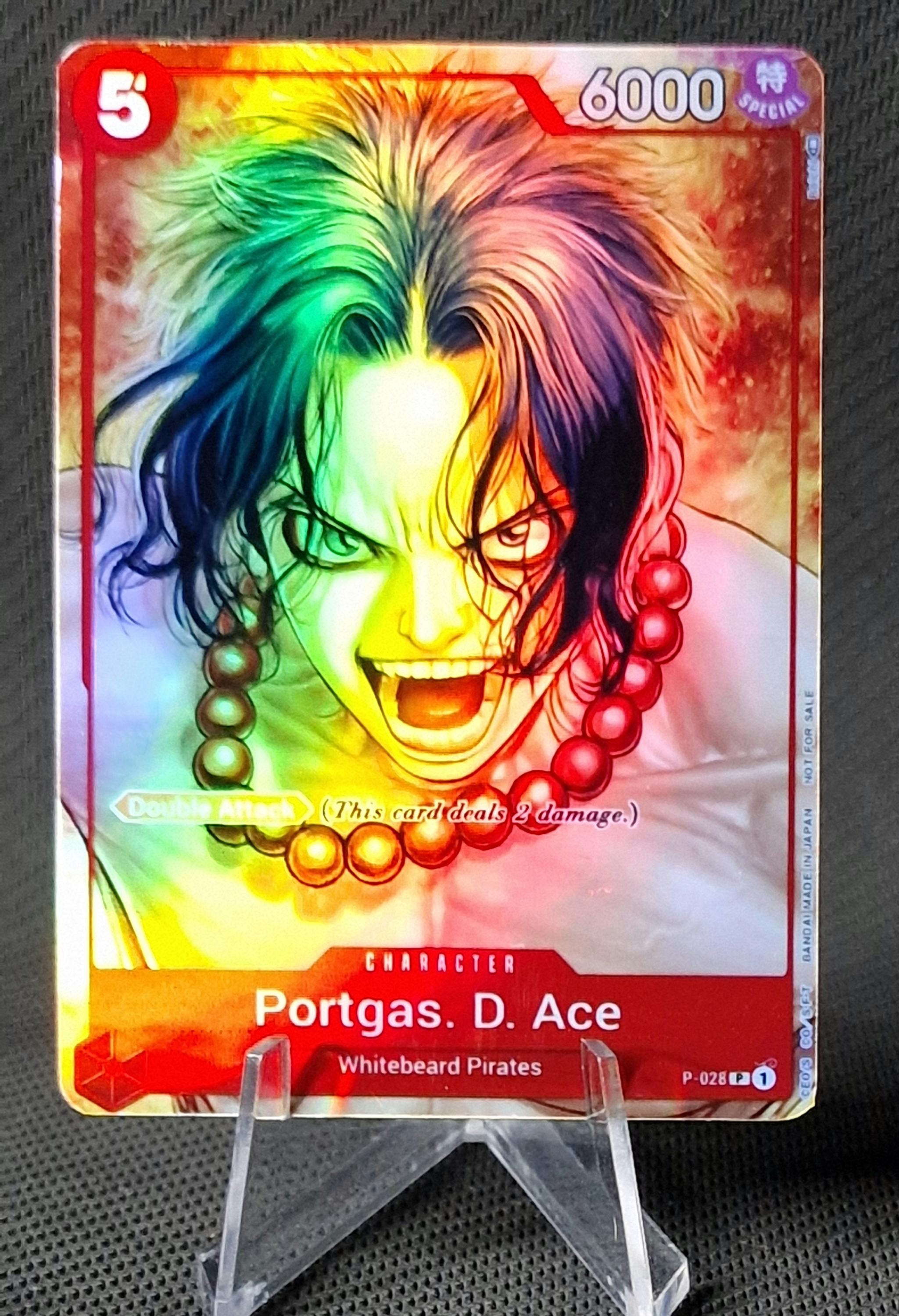 One Piece Proxy Card Holo - Portgas D. Ace P-028 One Piece