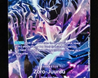 One Piece Proxy Card Holo - Zorojuro ST18-004 Special Art OP12 - Etsy