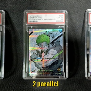 One piece card waifu leader art proxy gem mint 10 Crocodile Roronoa Zoro Yamato OP 01 06
