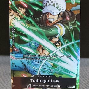 One Piece proxy card Holo - Trafalgar Law P-038 jump megazine 30TH ANNIVERSARY VOL. 7 ENG version
