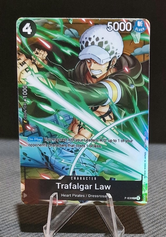 One Piece Proxy Card Holo - Trafalgar Law P-038 Jump Megazine 30TH