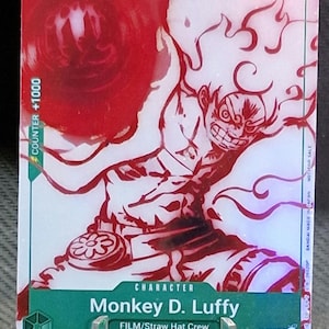 One Piece proxy card Holo - Monkey.D.Luffy P-061 Character Encore Pack ENG version