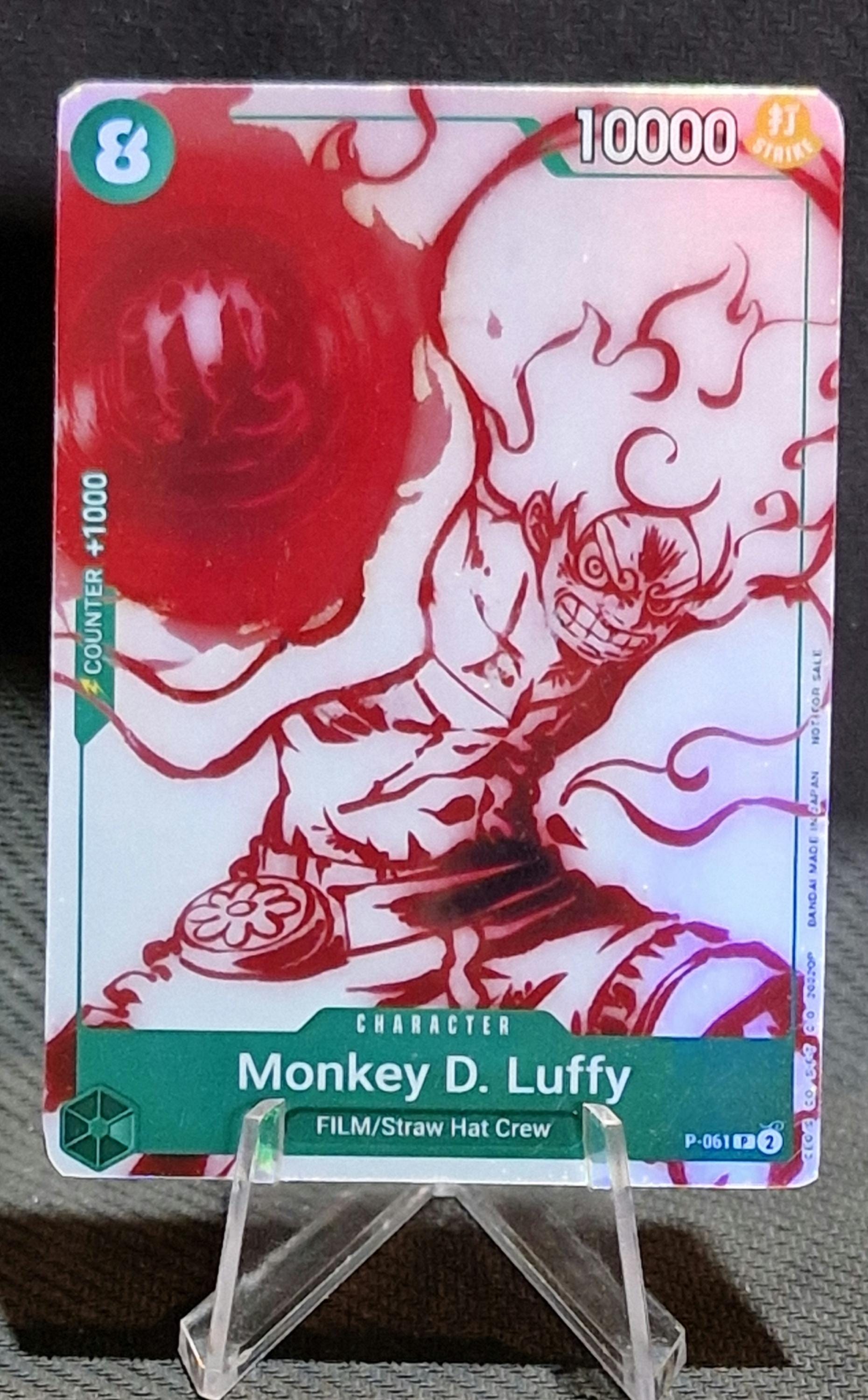 One Piece Proxy Card Holo - Monkey.d.luffy P-061 Character Encore