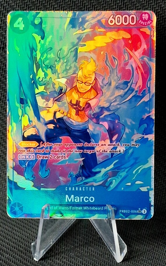 One Piece Proxy Card Holo - Marco PRB02-006 Character - Etsy