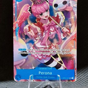 One Piece Ersatzkarte Holo – Perona OP01-077 Charakter Premium Card Collection Alt Art